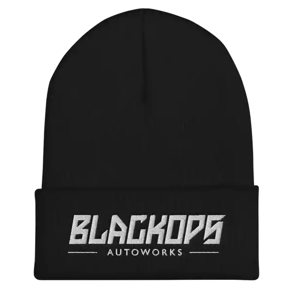 Black Ops Puff Embroidered Beanie