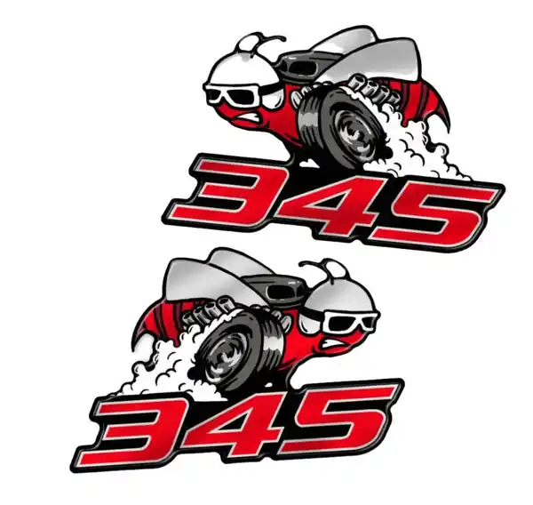 345 Super Scat Fender Badge