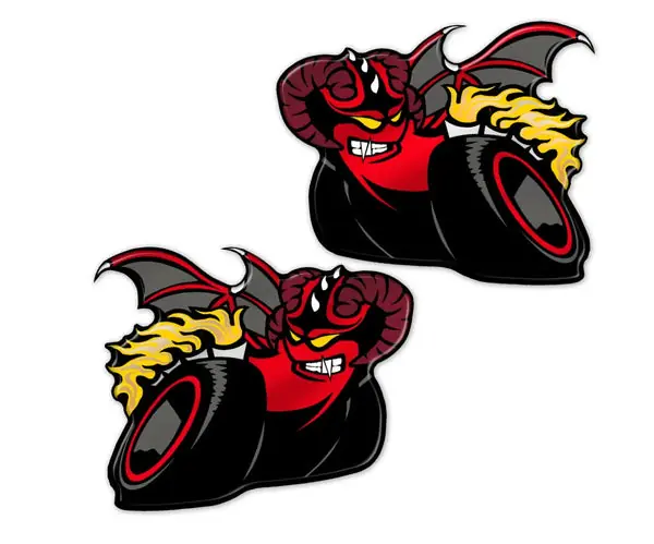 Demon Pack Fender Badge