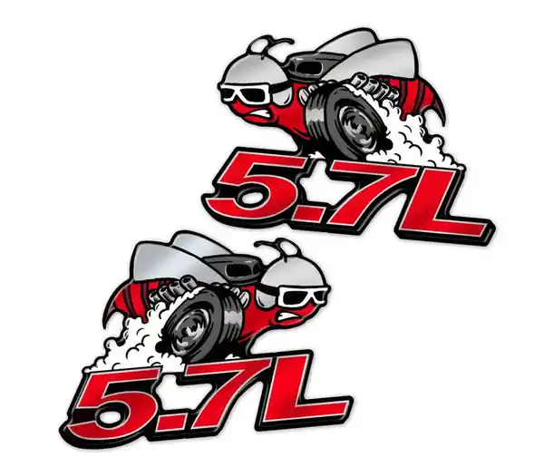 5.7L Super Scat Fender Badge