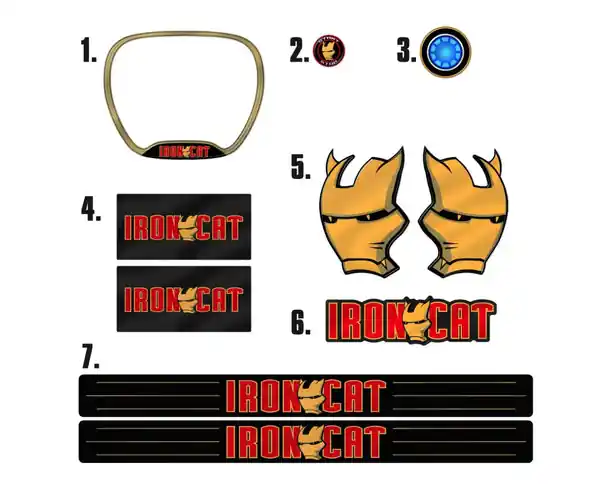 Challenger Iron Cat Themed 10-Piece Set