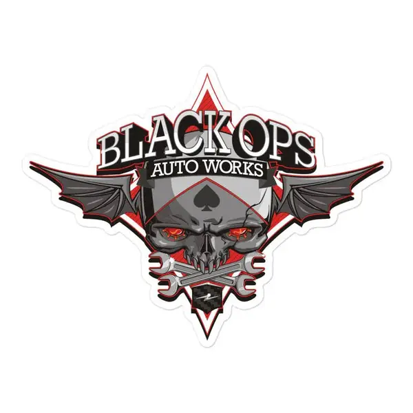 Black Ops Bubble-free Die Cut sticker