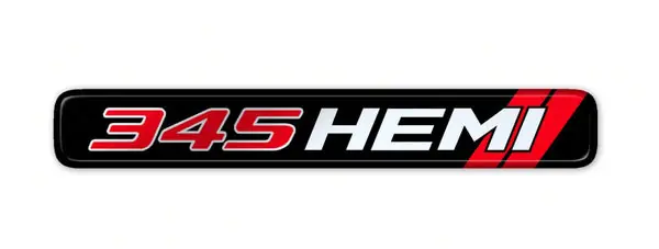 345 Hemi Dash Badge