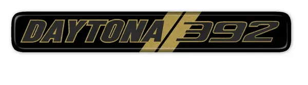 Gold Daytona 392 Dash Badge