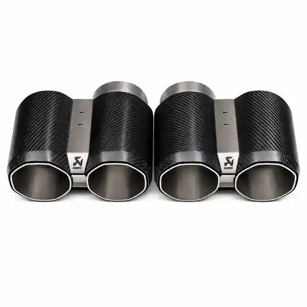 Akrapovic 2021+ BMW G87 M2, G80 M3 & G82 M4 Octagonal Carbon Design Tail Pipe Set