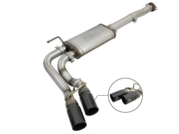 aFe Power Rebel Series 3in 409SS Cat-Back Exhaust w/ Black Tips 05-15 Toyota Tacoma V6-4.0L
