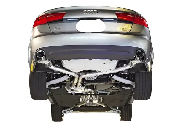 AWE Tuning Audi C7 A6 3.0T Touring Edition Exhaust - Dual Outlet Chrome Silver Tips