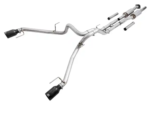 AWE Tuning 2017+ Ford Raptor 0 FG Performance Exhaust System - w/ Diamond Black Tips