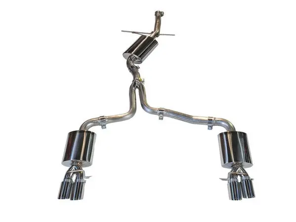 AWE Tuning Audi B8 A5 2.0T Touring Edition Exhaust - Quad Outlet Polished Silver Tips