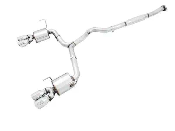 AWE Tuning 2015+ Subaru WRX VA Sedan Touring Edition Exhaust - Chrome Silver Tips (102mm)