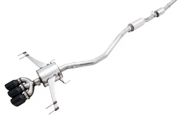 AWE Tuning 2017+ Honda Civic Type R Touring Edition Exhaust w/Front & Mid Pipe - Diamond Blk Tips