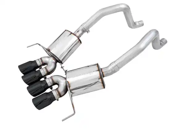 AWE Tuning 14-19 Chevy Corvette C7 Z06/ZR1 Touring Edition Axle-Back Exhaust w/Black Tips