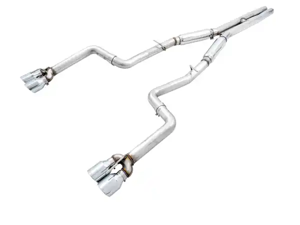 AWE Tuning 2015+ Dodge Challenger 6.4L/6.2L SC Track Edition Exhaust - Quad Diamond Black Tips