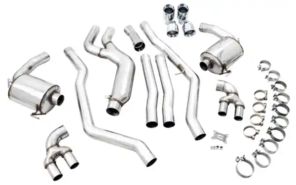 AWE Tuning 2019+ BMW M340i (G20) Non-Resonated Touring Edition Exhaust - Quad Diamond Black Tips