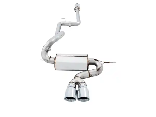 AWE Tuning Ford Focus ST Touring Edition Cat-back Exhaust - Resonated - Chrome Silver Tips