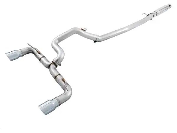 AWE Tuning Ford Focus RS Track Edition Cat-back Exhaust - Diamond Black Tips