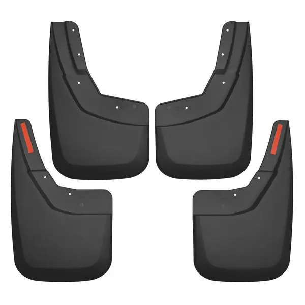 Husky Liners 14-17 Chevy Silverado 1500 / 15-16 Silverado 2500 HD Front and Rear Mud Guards - Black