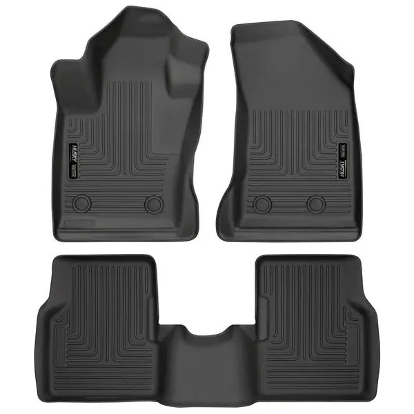 Husky Liners 2017 Jeep Compass Weatherbeater Black Front & 2nd Seat Floor Liners