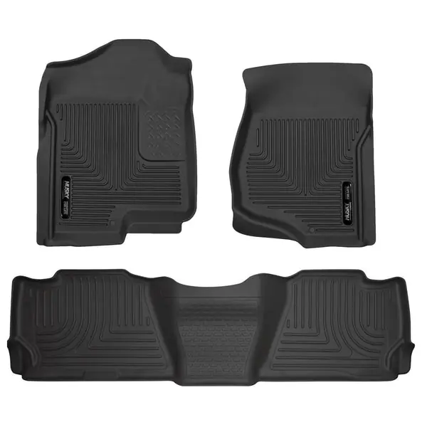 Husky Liners 07-13 GM Escalade/Suburban/Yukon WeatherBeater Black Front & 2nd Seat Floor Liners