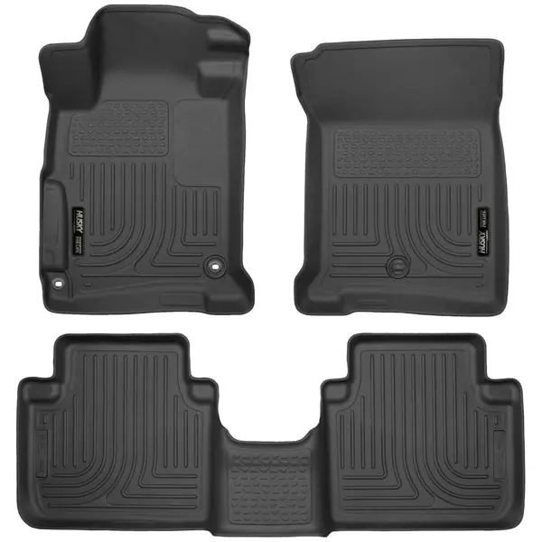 Husky Liners 2013 Honda Accord WeatherBeater Black Front & 2nd Seat Floor Liners (4-Door Sedan Only)