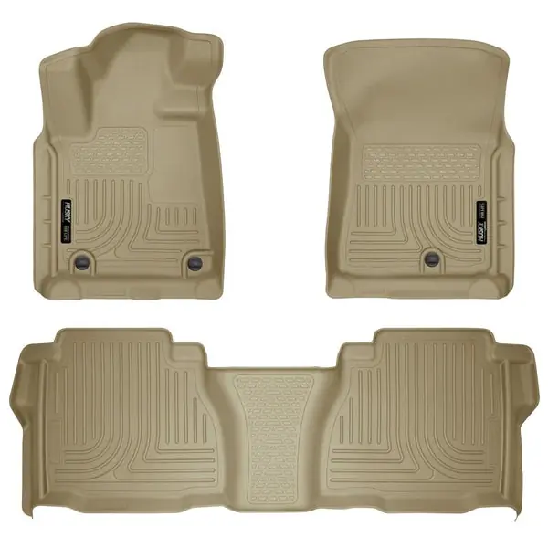 Husky Liners 2012 Toyota Tundra Double/CrewMax Cab WeatherBeater Combo Tan Floor Liners