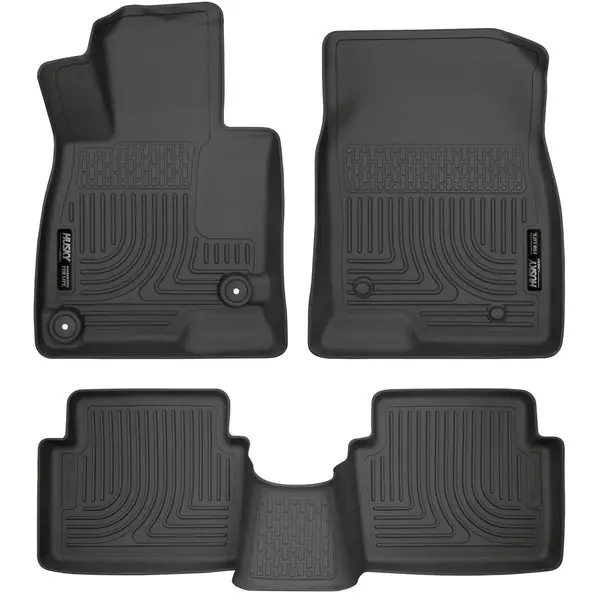 Husky Liners WeatherBeater 14 Mazda 3 Hatch&Sedan Front & Second Row Black Floor Liners