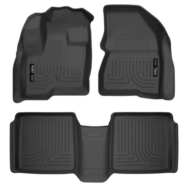 Husky Liners 09-12 Ford Flex/10-12 Lincoln MKT WeatherBeater Combo Black Floor Liners