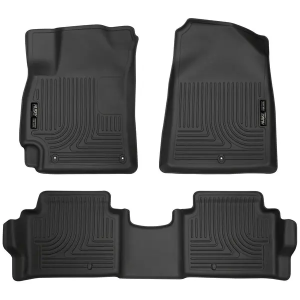 Husky Liners 2017 Hyundai Elantra Weatherbeater Black Front and Second Row Floor Liners