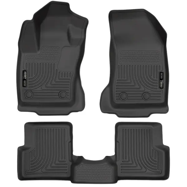 Husky Liners 2015 Jeep Renegade Weatherbeater Black Front and Second Row Floor Liners