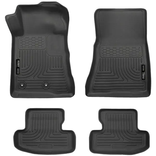 Husky Liners 15-22 Ford Mustang WeatherBeater Black Front & Second Seat Floor Liner