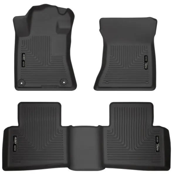 Husky Liners 19-23 Nissan Altima WeatherBeater Black Front & Second Seat Floor Liner