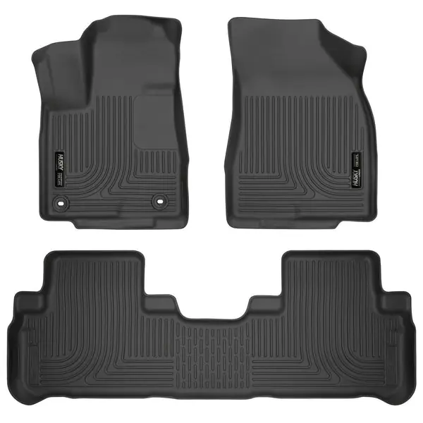 Husky Liners 14 Toyota Highlander Weatherbeater Black Front & 2nd Seat Floor Liners