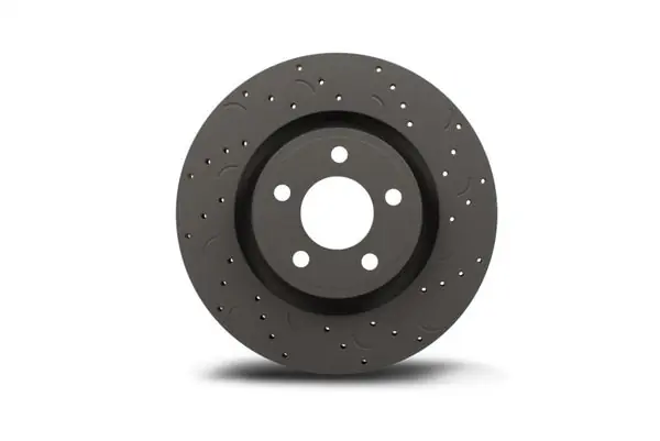 Hawk Talon 2007 Mazda 3 Mazdaspeed Drilled and Slotted Front Brake Rotor Set