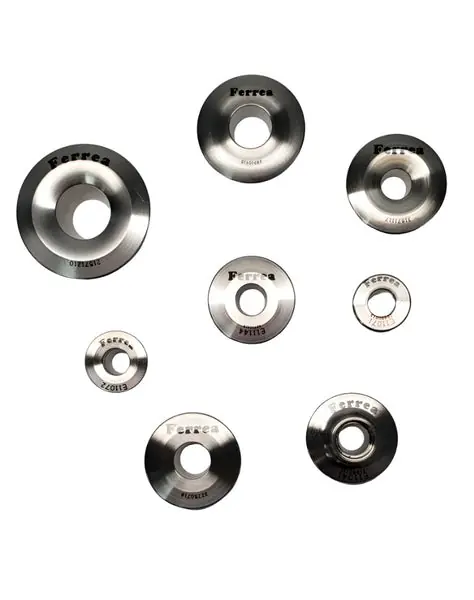Ferrea Acura/Honda K20 Double Spring 7 Deg Pro CNC Titanium Retainer - Set of 16