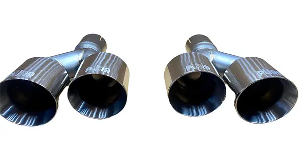PÜRR 3" Titanium Exhaust Dual Tips Jeep Grand Cherokee Trackhawk