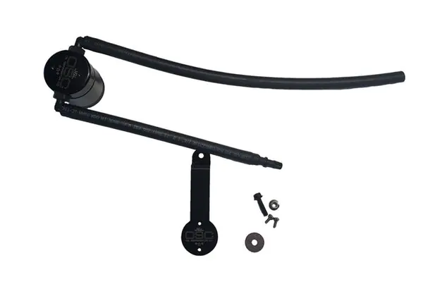 J&L 86-93 Ford Mustang 5.0 302 Passenger Side Oil Separator 3.0 - Black Anodized