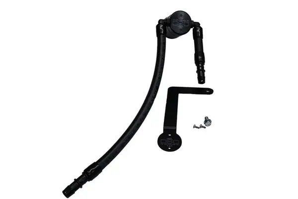 J&L 03-04 Mercury Marauder Passenger Side Oil Separator 3.0 - Black Anodized