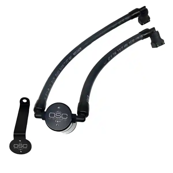 J&L 05-10 Dodge Charger 6.1L Hemi Passenger Side Oil Separator 3.0 - Black Anodized