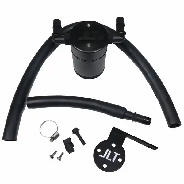 J&L 11-24 Dodge / Jeep SRT 6.4L Hemi Passenger Side Oil Separator 3.0 - Black Anodized