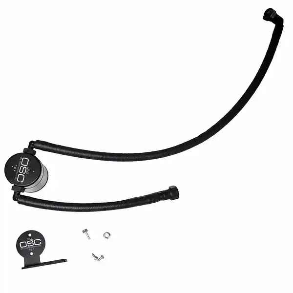 J&L 20-25 Chevrolet Corvette 6.2L LT2 Targa Top Passenger Side Oil Separator 3.0 - Black Anodize