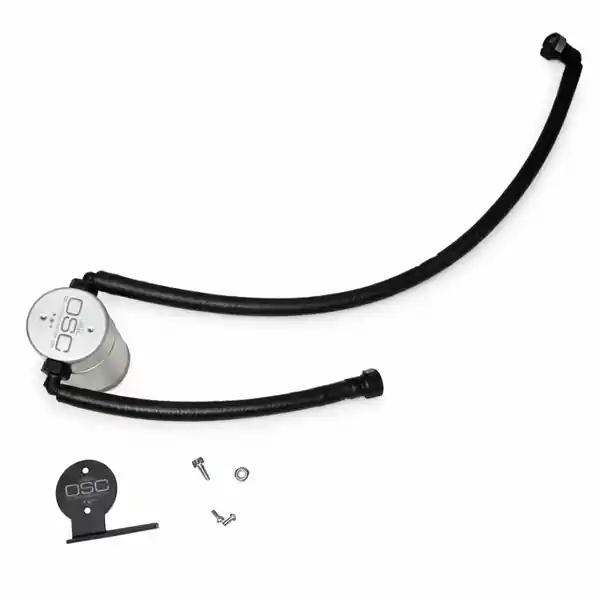 J&L 20-25 Chevrolet Corvette 6.2L LT2 Targa Top Passenger Side Oil Separator 3.0 - Clear Anodize