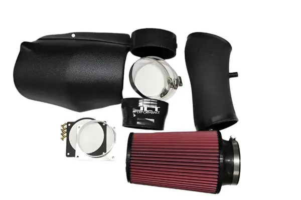 JLT 03-04 Ford Mustang SVT Cobra Black Textured Ram Air Intake Kit w/Red Filter