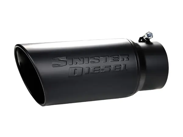 Sinister Diesel Universal Black Ceramic Coated Stainless Steel Exhaust Tip (4in to 5in)