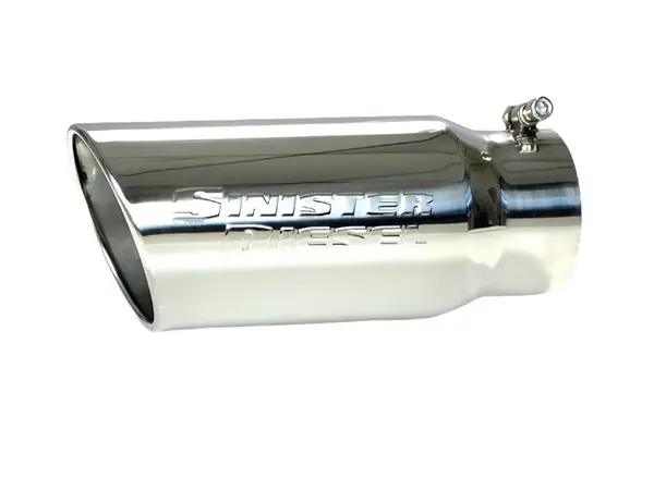 Sinister Diesel Universal Polished 304 Stainless Steel Exhaust Tip (5in to 6in)