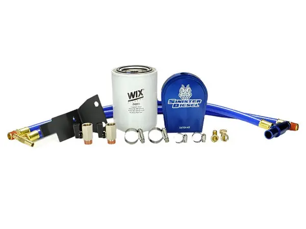 Sinister Diesel 03-07 Ford 6.0L Ford Powerstroke Coolant Filtration System w/ Wix Filter