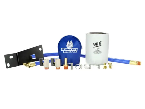 Sinister Diesel 99-03 Ford 7.3L Powerstroke Coolant Filtration System w/ Wix Filter