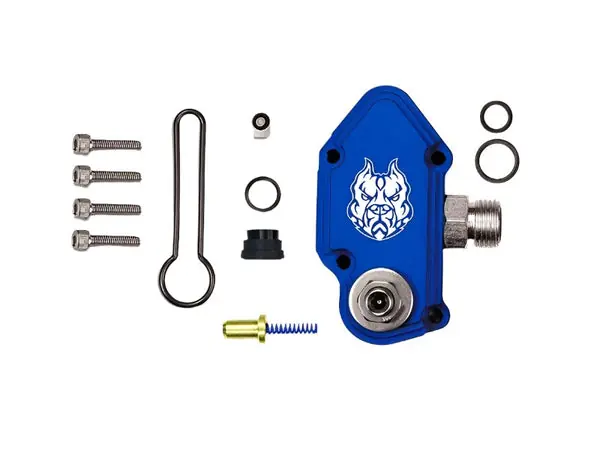 Sinister Diesel 03-07 Ford Powerstroke 6.0L Blue Spring Kit with Adjustable Billet Spring Housing