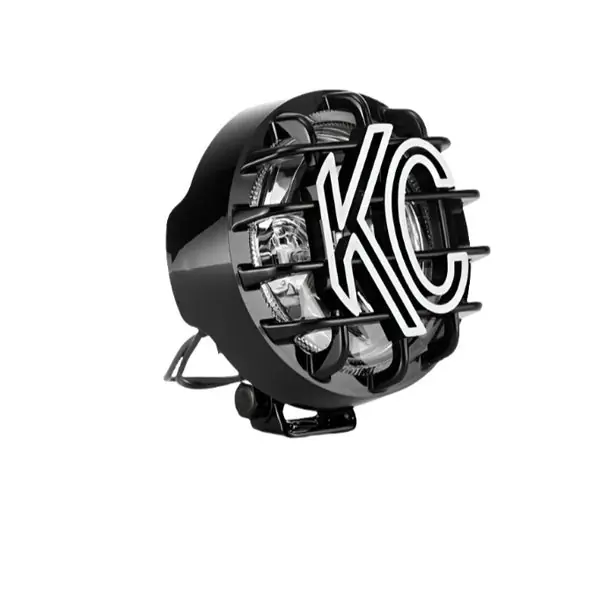 KC HiLiTES Rally 400 4in. Round Halogen Light 55w Spread Beam (Single) - Black