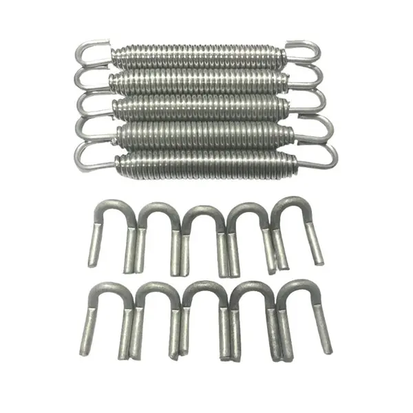 Ticon Industries Black Silicone Titanium Spring Tab and Spring Kit (10 Tabs/5 Springs) - 5 Pack