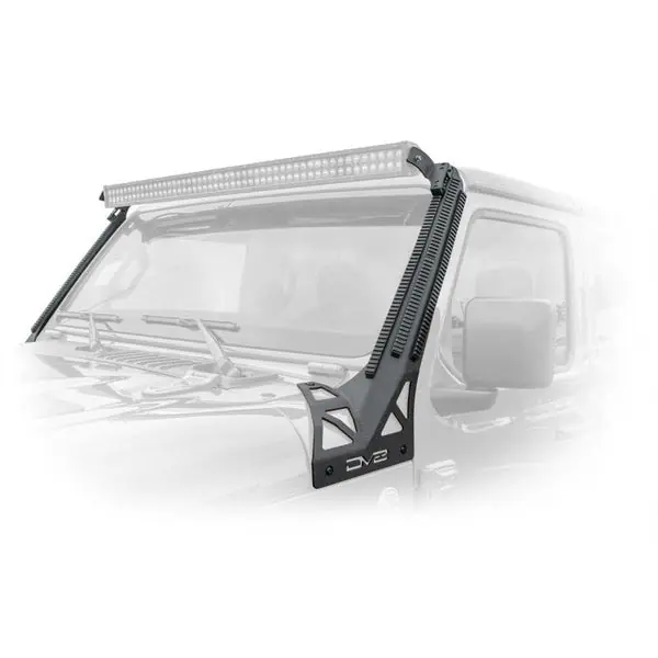 DV8 Offroad 2018+ JL/Gladiator Picatinny Rail A-Pillar Pod LED Light Mount